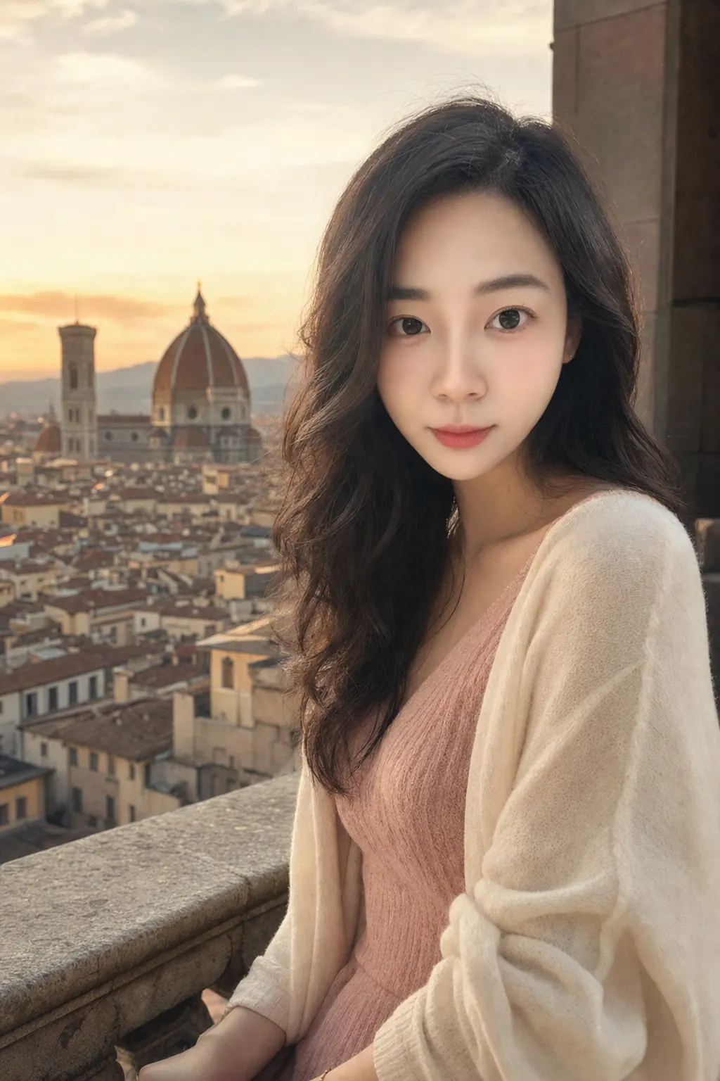 Florence, Italy at golden hour